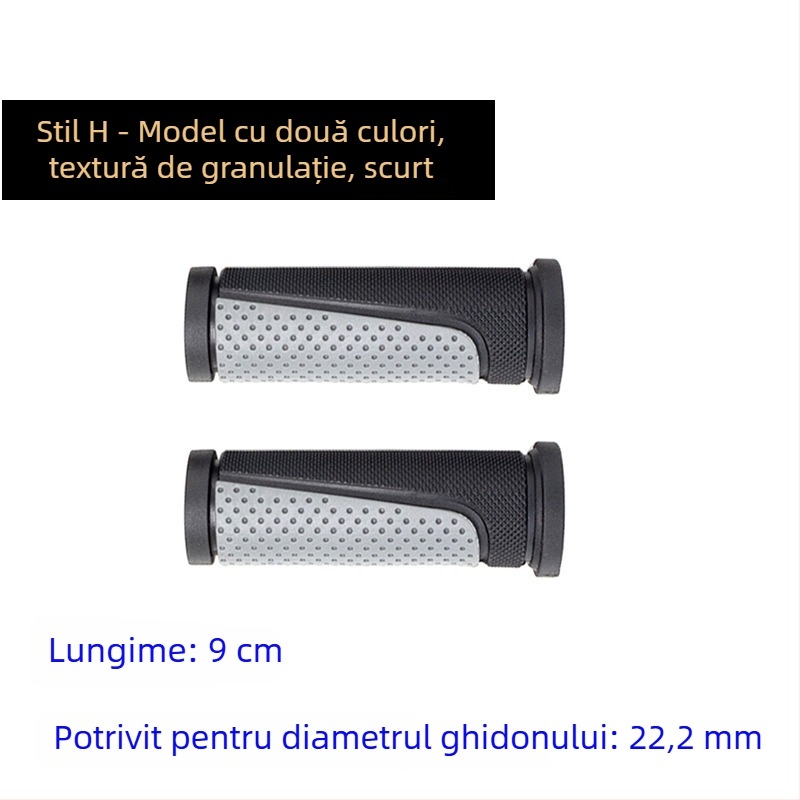 Huse pentru ghidon bicicletă de munte (lungi și scurte) – cauciuc, antiderapante, pliabile, confortabile