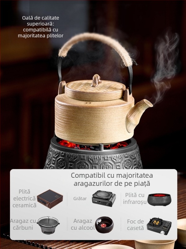 Set ceramic de infuzie ceai SK280 — portabil, izolație, depozitare, pentru 3–5 persoane