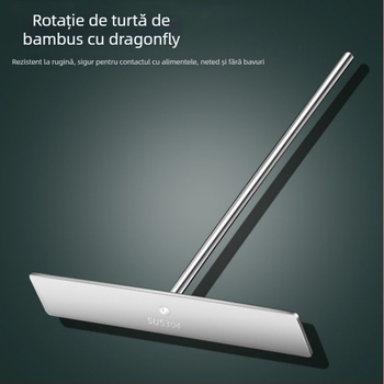 Set de unelte pentru clătite, finisaj argintiu — include spatulă pentru ouă și racletă pentru clătite (Material: Argint; Categorie: Spatulă de bucătărie)