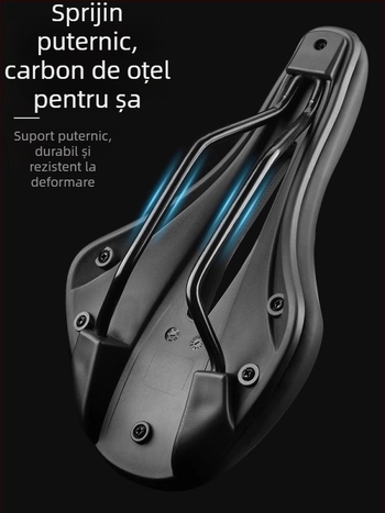 Șa de bicicletă Captain Tas – piele și spumă cu densitate înaltă, respirabilă, absorbție a șocurilor, unisex