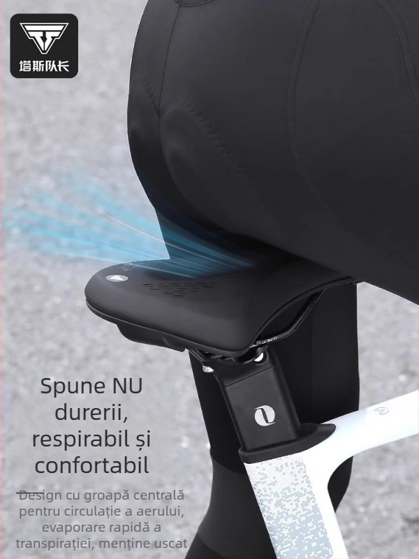 Șa de bicicletă Captain Tas – piele și spumă cu densitate înaltă, respirabilă, absorbție a șocurilor, unisex