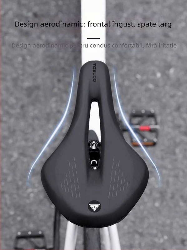 Șa de bicicletă Captain Tas – piele și spumă cu densitate înaltă, respirabilă, absorbție a șocurilor, unisex