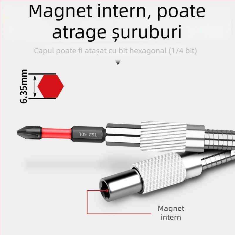 Lichang ax flexibil universal cu articulație rotativă, pentru șurubelniță electrică și bormașină, din aliaj