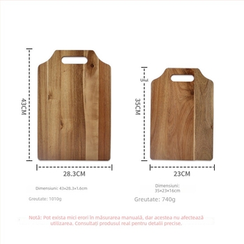 Scândură de tăiat din lemn masiv - Huanglifang, cu două fețe, uz casnic, stil modern minimalist (Material: Lemn; Brand: Huanglifang; Funcție: Uz casnic; Stil: Modern minimalist; Anul lansării: 2025)