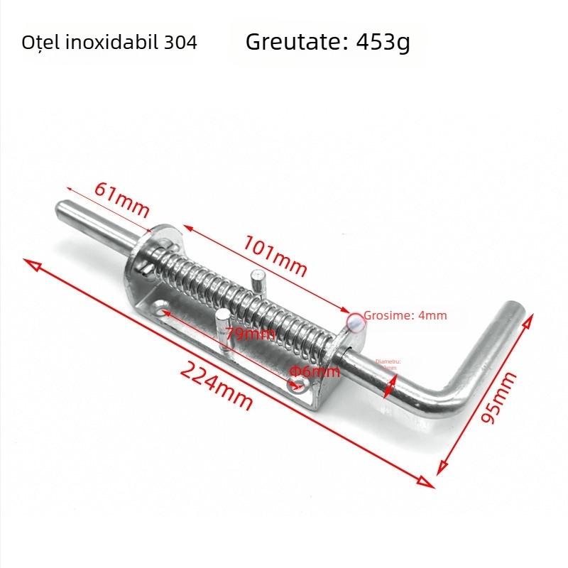 Jinteng 304 oțel inoxidabil, zăvor greu pentru uși, ferestre și dulapuri