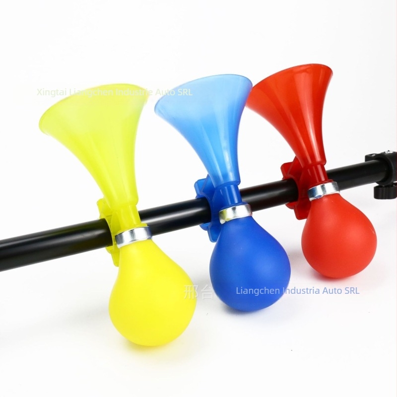 Claxon pentru bicicletă din plastic, Bright Morning, model universal, acționat manual