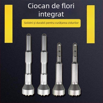 Hengyao Tools Capă dalta pentru ciocan electric, cu mâner hexagonal pătrat, aliaj integrat pentru beton