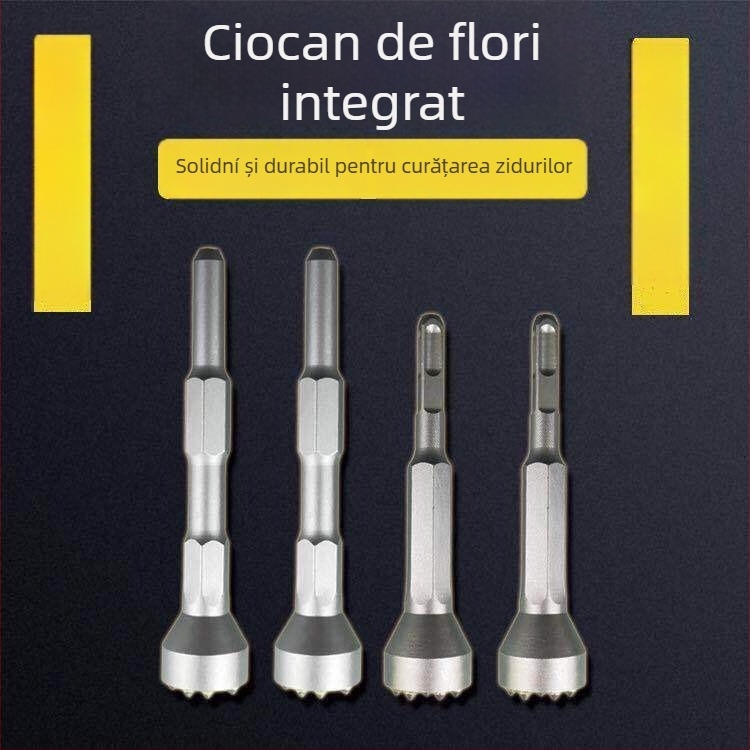 Hengyao Tools Capă dalta pentru ciocan electric, cu mâner hexagonal pătrat, aliaj integrat pentru beton