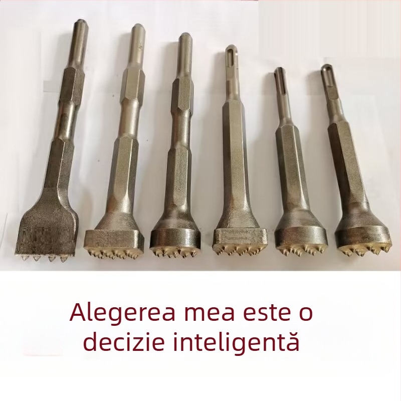 Hengyao Tools Capă dalta pentru ciocan electric, cu mâner hexagonal pătrat, aliaj integrat pentru beton