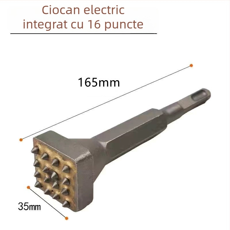 Hengyao Tools Capă dalta pentru ciocan electric, cu mâner hexagonal pătrat, aliaj integrat pentru beton