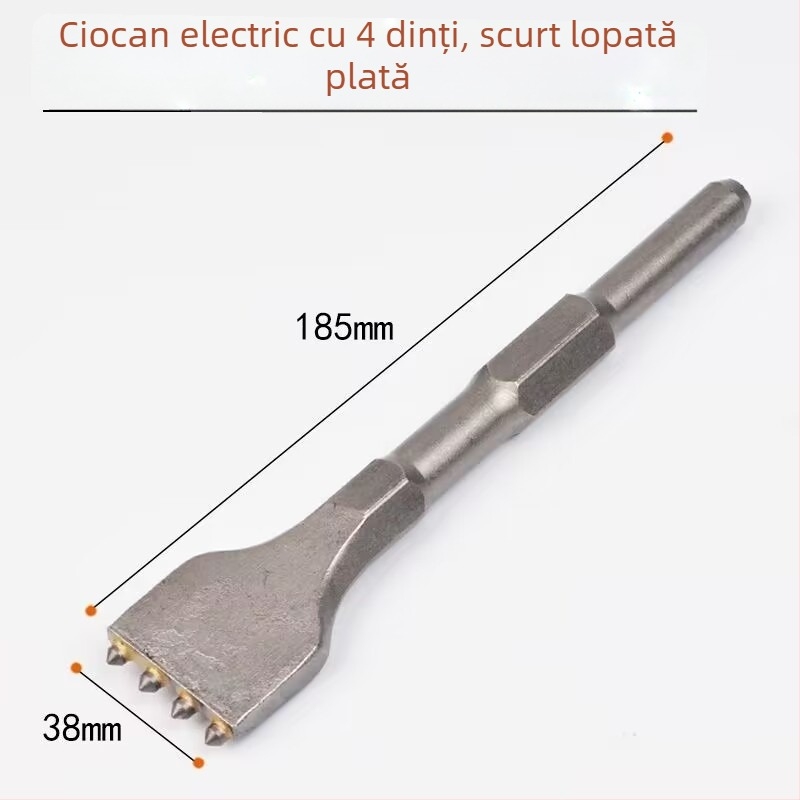 Hengyao Tools Capă dalta pentru ciocan electric, cu mâner hexagonal pătrat, aliaj integrat pentru beton