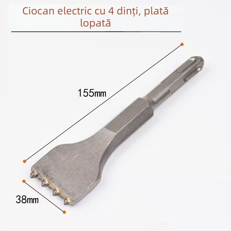 Hengyao Tools Capă dalta pentru ciocan electric, cu mâner hexagonal pătrat, aliaj integrat pentru beton
