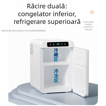 KOQOMA frigider auto cu compresor, 12V/24V universal, capacitate 20L+, 48-75W, răcește până la 0°C