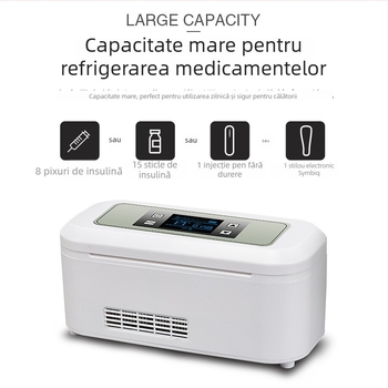 Răcitor semiconductor pentru mașină, portabil, 5L, 12V, 15W, 2–18°C, ABS plastic