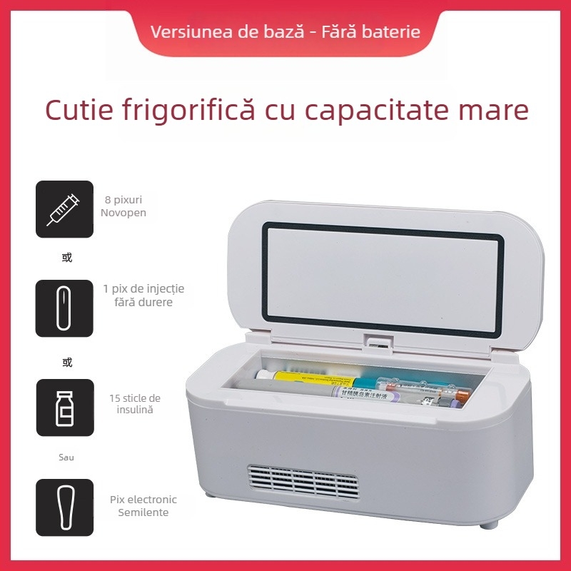 Răcitor semiconductor pentru mașină, portabil, 5L, 12V, 15W, 2–18°C, ABS plastic