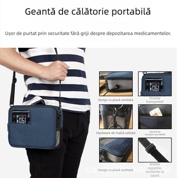 Coolbox frigider auto cu semiconductori pentru medicamente, capacitate până la 5 L, 11W, 5V 3,4A, 0-18°C