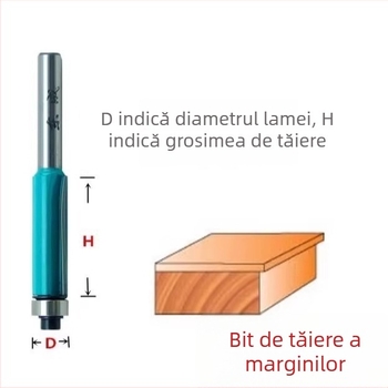 Freză pentru lemn Dongcheng — lamă din aliaj, dublu tăiș, lamă dreaptă, lamă pentru canelare, cap de frezat pentru gravură