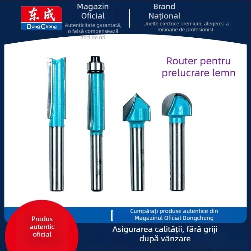 Freză pentru lemn Dongcheng — lamă din aliaj, dublu tăiș, lamă dreaptă, lamă pentru canelare, cap de frezat pentru gravură