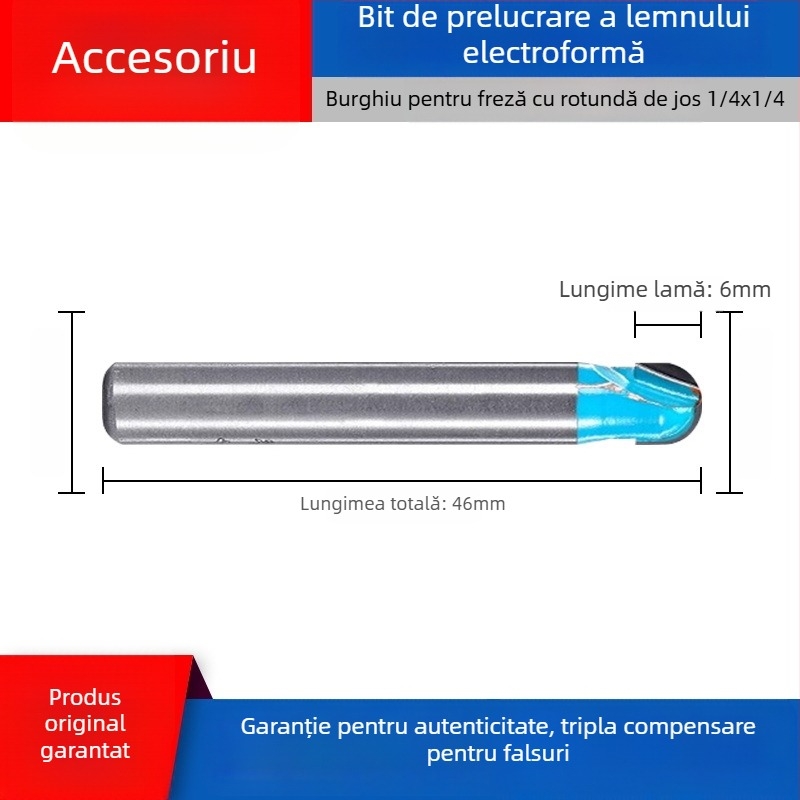 Freză pentru lemn Dongcheng — lamă din aliaj, dublu tăiș, lamă dreaptă, lamă pentru canelare, cap de frezat pentru gravură