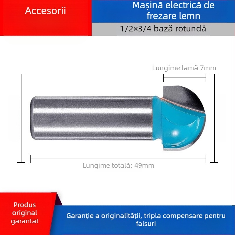 Freză pentru lemn Dongcheng — lamă din aliaj, dublu tăiș, lamă dreaptă, lamă pentru canelare, cap de frezat pentru gravură