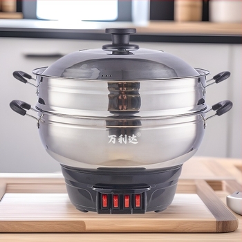 Malata oală electrică încorporată, 1500W+, oțel inoxidabil, 6L+, funcție anti-uscare