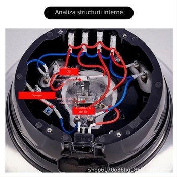 Malata oală electrică încorporată, 1500W+, oțel inoxidabil, 6L+, funcție anti-uscare