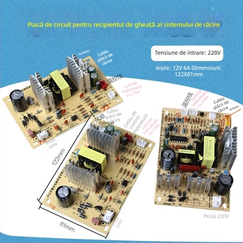 Modul de refrigerare pentru sisteme de apă potabilă, cu cameră de gheață, răcitor electronic, linie de purificare a apei și unitate de răcire pentru ceainic-bar