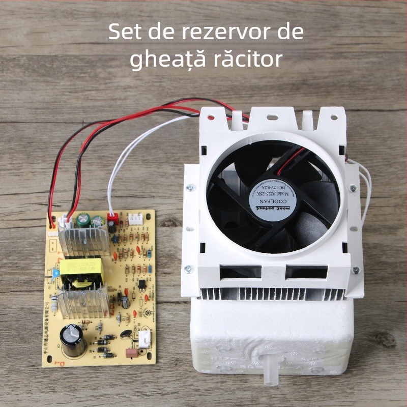 Modul de refrigerare pentru sisteme de apă potabilă, cu cameră de gheață, răcitor electronic, linie de purificare a apei și unitate de răcire pentru ceainic-bar