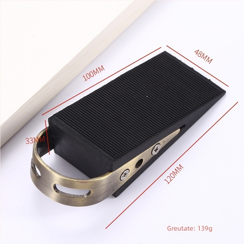 MS988 Suport pentru ușă montat pe podea, din oțel inoxidabil 304, design anti-vânt și dop din cauciuc antiderapant