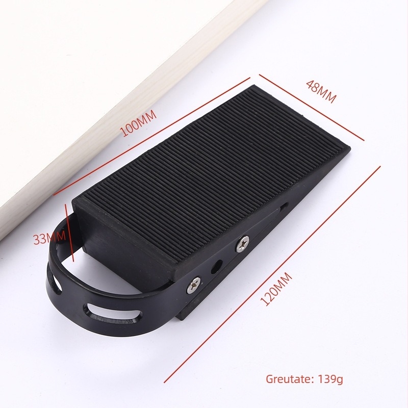 MS988 Suport pentru ușă montat pe podea, din oțel inoxidabil 304, design anti-vânt și dop din cauciuc antiderapant