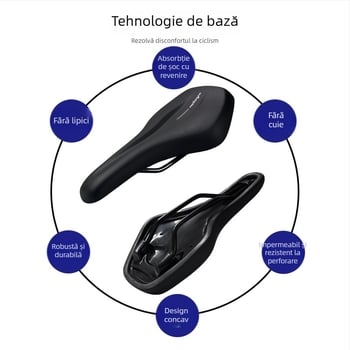 Pernă PU pentru șa de bicicletă – impermeabilă, amortizează șocuri, pentru biciclete MTB și de drum