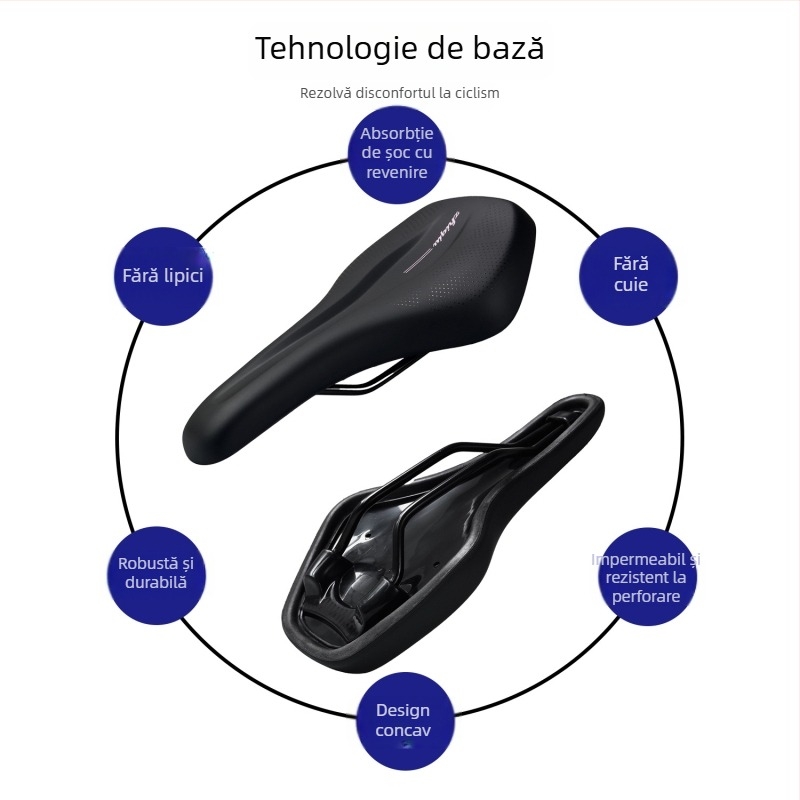 Pernă PU pentru șa de bicicletă – impermeabilă, amortizează șocuri, pentru biciclete MTB și de drum