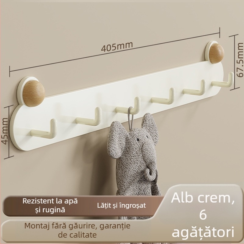 Umeraș pentru baie în formă de broscuță, adeziv, fără găuri, din fier, rezistent la apă și coroziune, montat pe perete, 0.5 kg