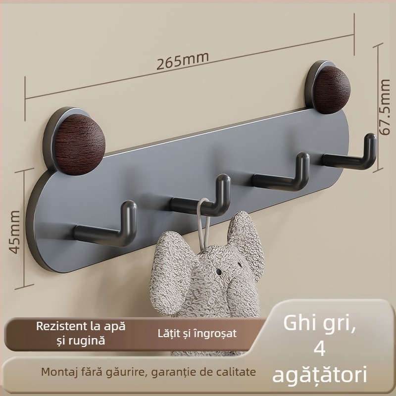 Umeraș pentru baie în formă de broscuță, adeziv, fără găuri, din fier, rezistent la apă și coroziune, montat pe perete, 0.5 kg