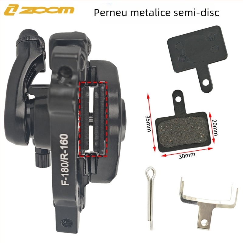 Zoom Db-180 Caliper de frână pe disc pentru bicicletă de munte – față și spate