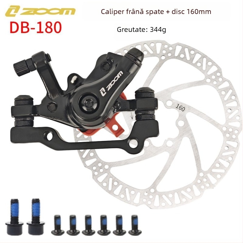 Zoom Db-180 Caliper de frână pe disc pentru bicicletă de munte – față și spate