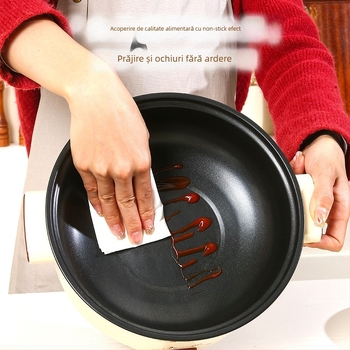 Oală electrică multifuncțională cu vas interior ceramic, capacitate 3-4 L, 801–1000 W, corp din plastic, control prin buton rotativ, protecție împotriva uscării, multi-funcțional: abur, fierbere, sotare, gătire