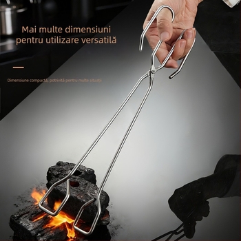 Clește carbon pentru grătar — clește alimentar multifuncțional, brand Jinyou, Material: sârmă din fier galvanizat rezistentă la coroziune, Lansare: Iarna 2025