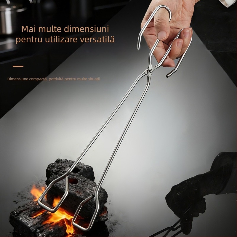 Clește carbon pentru grătar — clește alimentar multifuncțional, brand Jinyou, Material: sârmă din fier galvanizat rezistentă la coroziune, Lansare: Iarna 2025