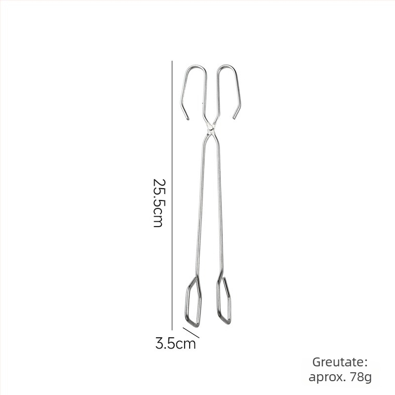 Clește carbon pentru grătar — clește alimentar multifuncțional, brand Jinyou, Material: sârmă din fier galvanizat rezistentă la coroziune, Lansare: Iarna 2025
