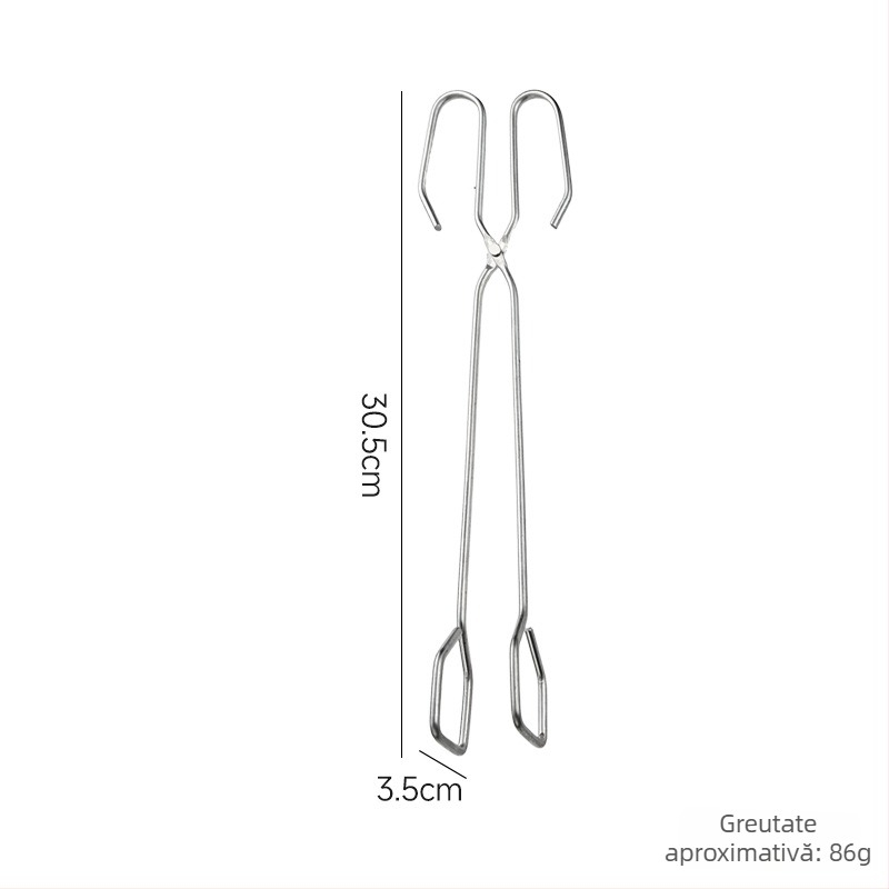 Clește carbon pentru grătar — clește alimentar multifuncțional, brand Jinyou, Material: sârmă din fier galvanizat rezistentă la coroziune, Lansare: Iarna 2025