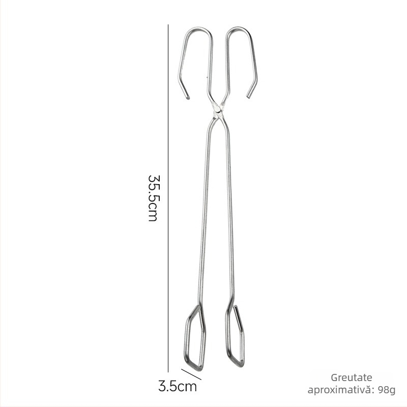 Clește carbon pentru grătar — clește alimentar multifuncțional, brand Jinyou, Material: sârmă din fier galvanizat rezistentă la coroziune, Lansare: Iarna 2025