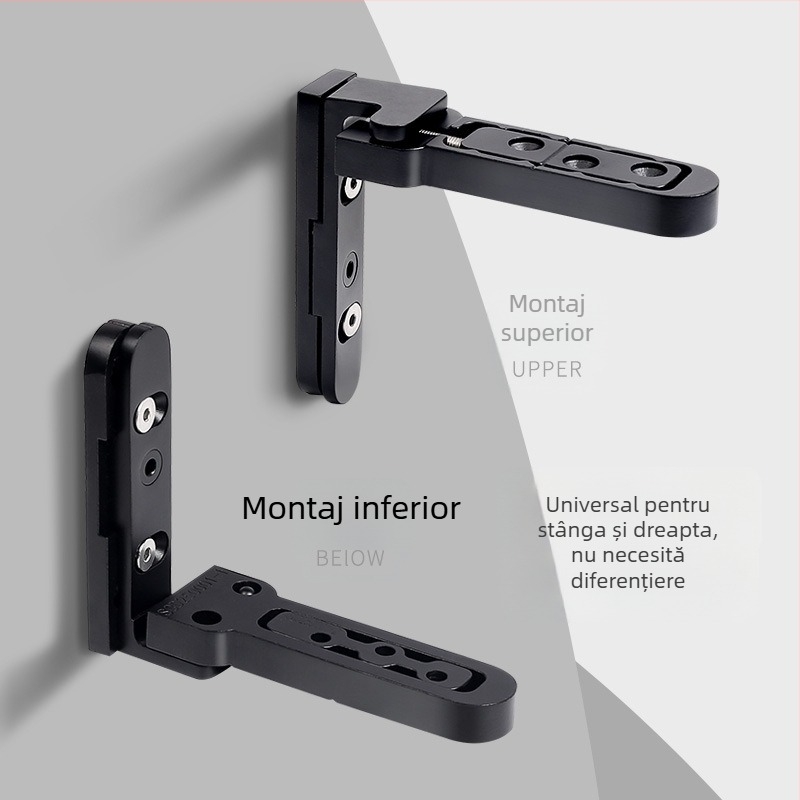 Balama pentru ușă din oțel inoxidabil, reglaj 3D, invizibilă, model Heaven and Earth, balama ascunsă pentru partea superioară și inferioară