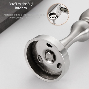 304 oțel inoxidabil, opritor de ușă cu magneți, montaj pe perete, finisaj periat