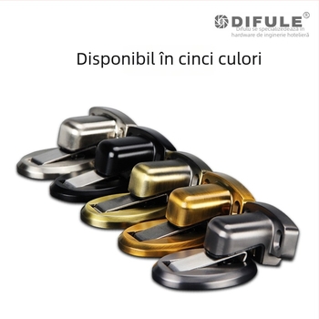 Stopper de ușă DFL-P008C, aliaj de zinc, electroplacare, montaj pe podea, tip: stopper de ușă