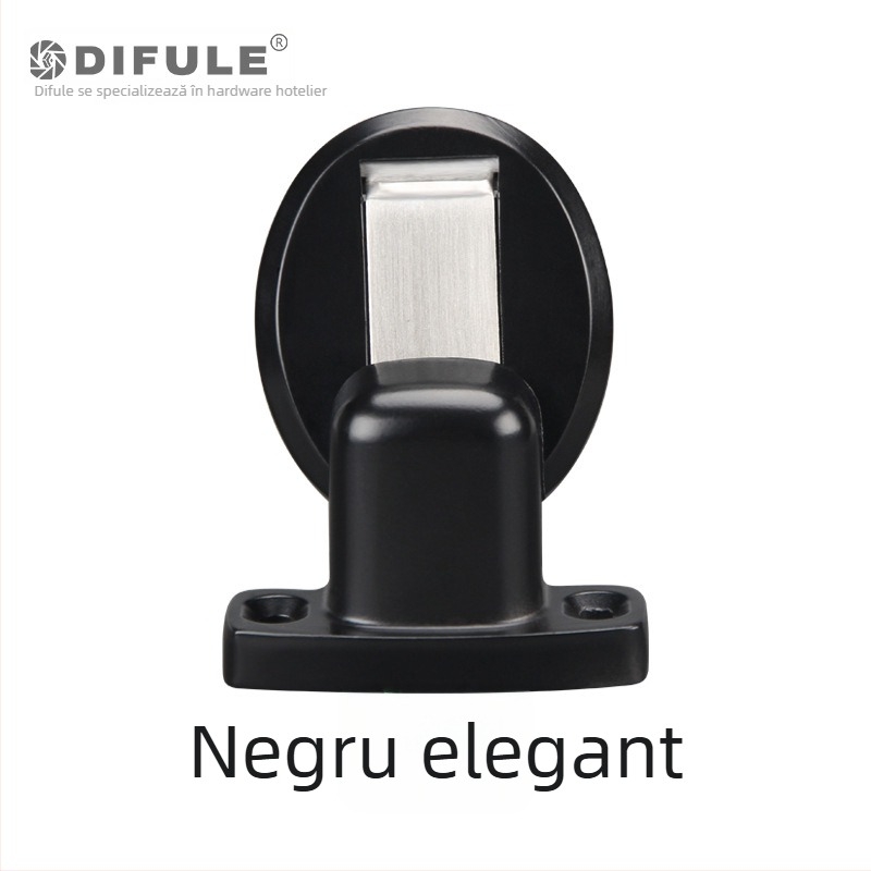 Stopper de ușă DFL-P008C, aliaj de zinc, electroplacare, montaj pe podea, tip: stopper de ușă