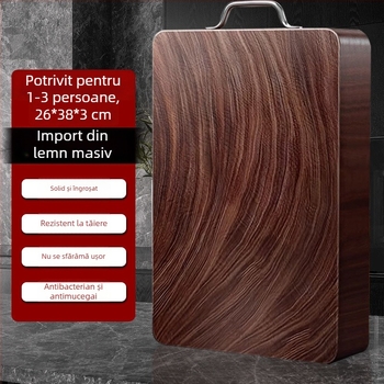 Tocător pătrat, din metal și lemn, rezistent la mucegai, stil simplu și modern.