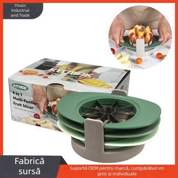 Set de tăietori pentru fructe: tăietor de mere, extractor pentru sâmburi de mango și tăietor de roșii; oțel inoxidabil; Origine: Yangjiang