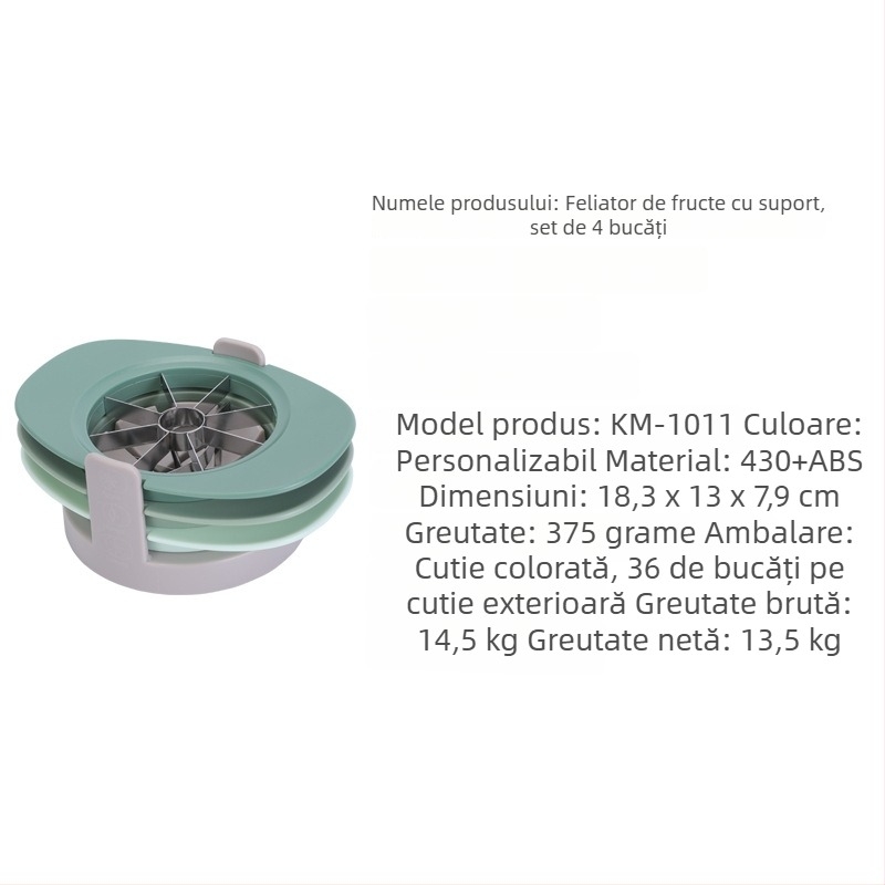 Set de tăietori pentru fructe: tăietor de mere, extractor pentru sâmburi de mango și tăietor de roșii; oțel inoxidabil; Origine: Yangjiang