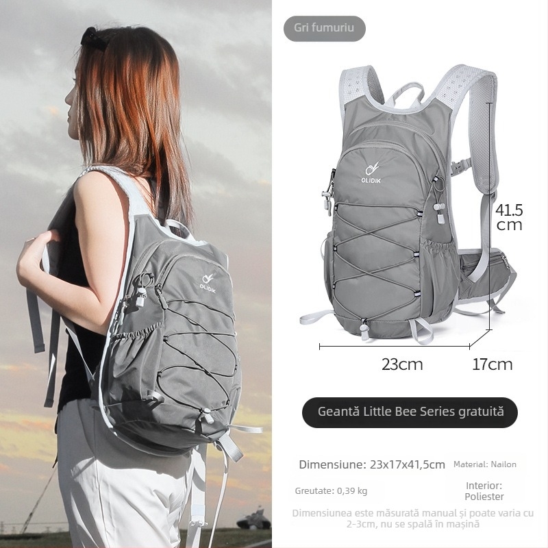 Rucsac outdoor cu două bretele – ultraușor din nylon, unisex, compatibil cu laptop de 14 inch, pentru drumeții, alpinism și călătorii
